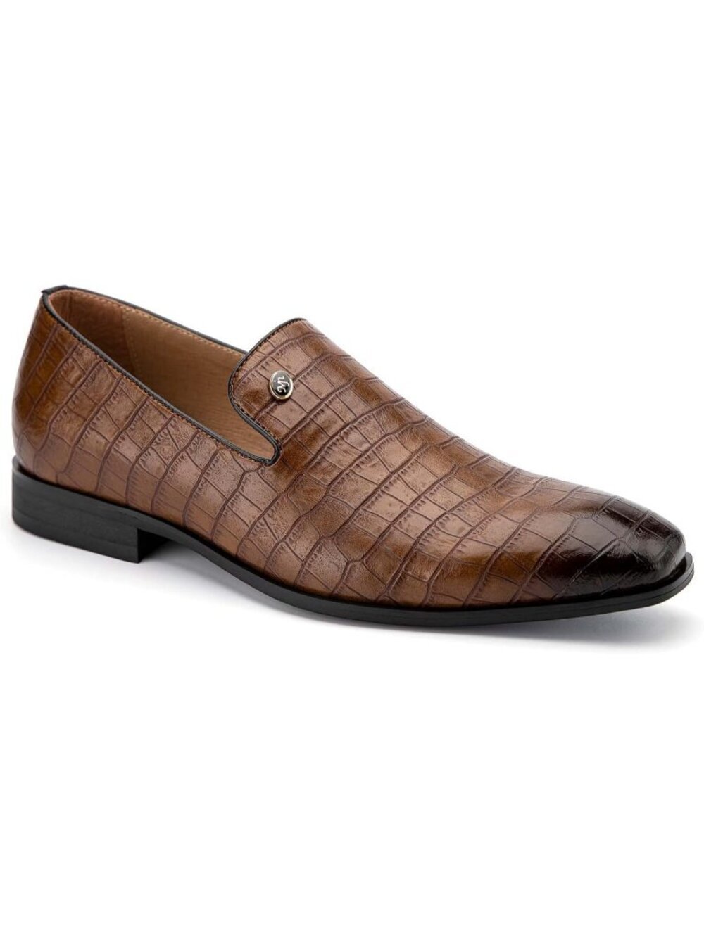 Meijiana Men's Brown14 Velvet Loafers Slip On Tuxedo Wedding Formal Shoes